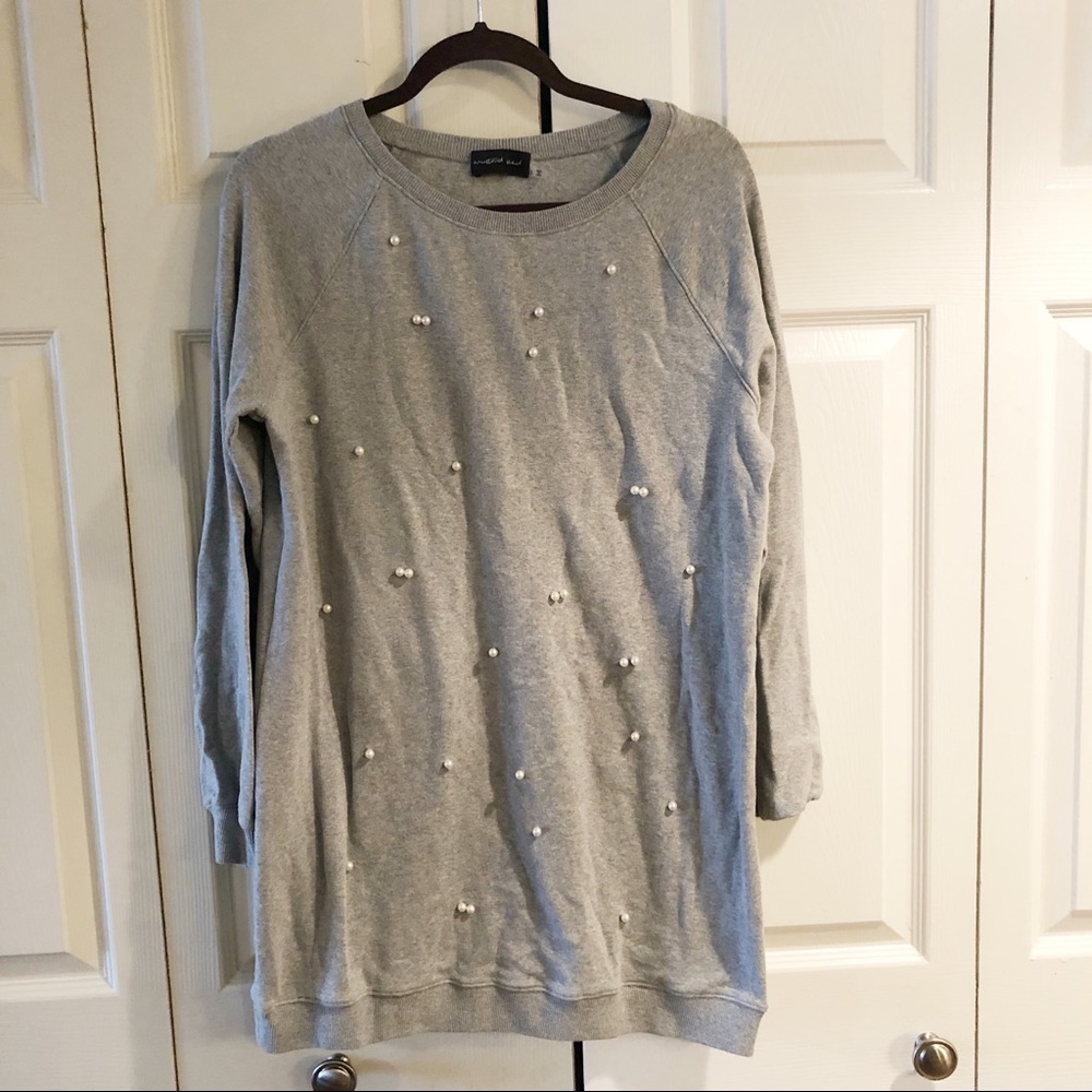 Mustard Seed Gray Sweater Size Large